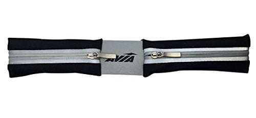 Avia Sleek Flat Waistpack with Dual Expandable Zipper Pouches - Yellow