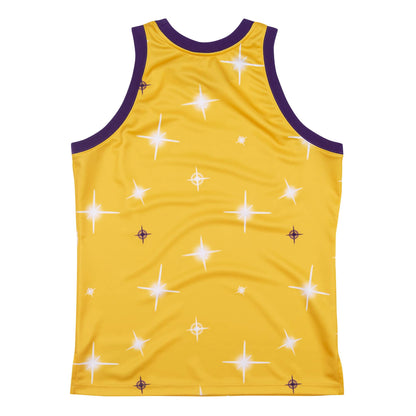 Mitchell & Ness Men's NBA Airbrush Knit Jersey Los Angeles Lakers Jerseys