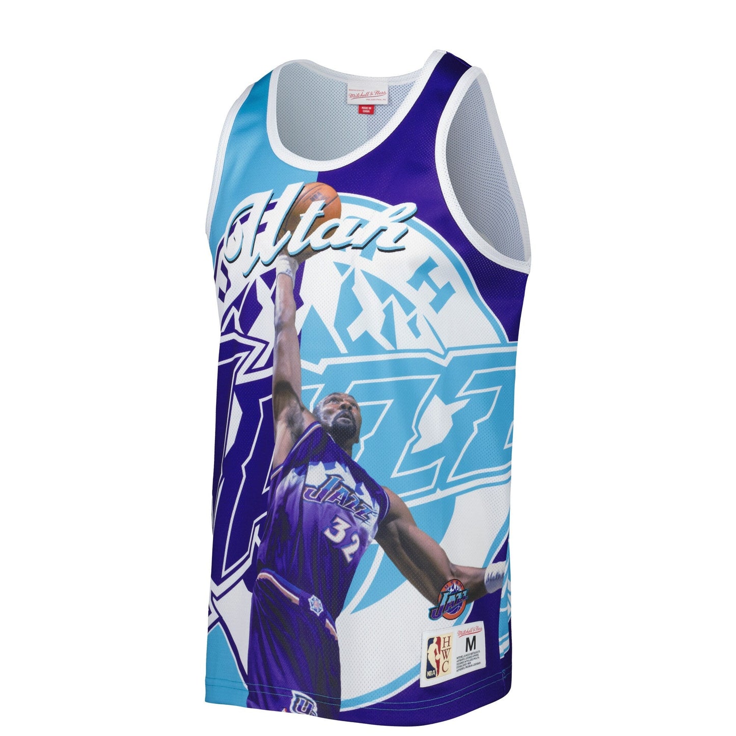 Men's Mitchell & Ness Sublimated Player Tank Jazz Karl Malone