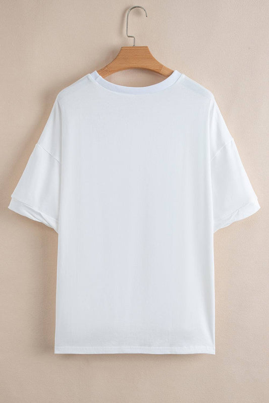 Threaded Pear Stars & stripes sequin Loose Tee
