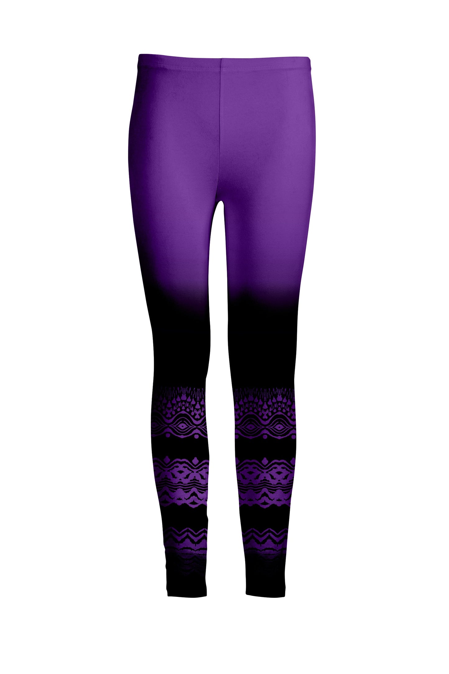 Purple Black Ombre Floral-