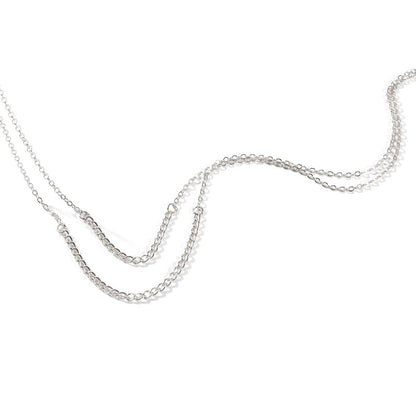 Silvertone Layered Necklace