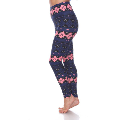 Navy  Pink Argyle-