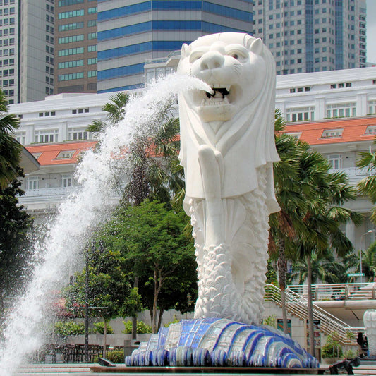 Merlion Statue In Singapore