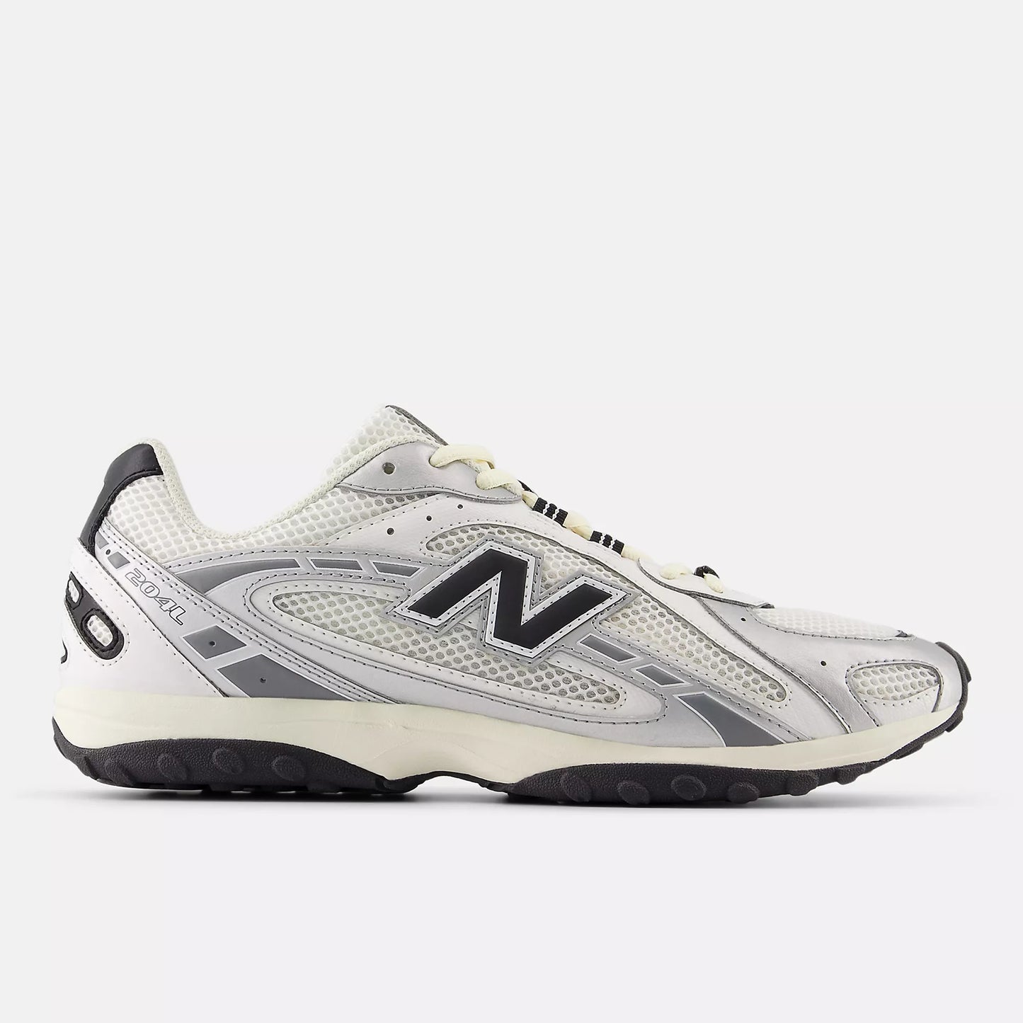 New Balance Mens 204L Silver Metallic Black