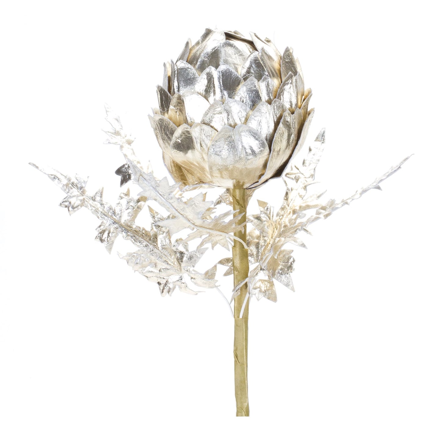 Melrose International Metallic Artichoke Stem (Set of 2)