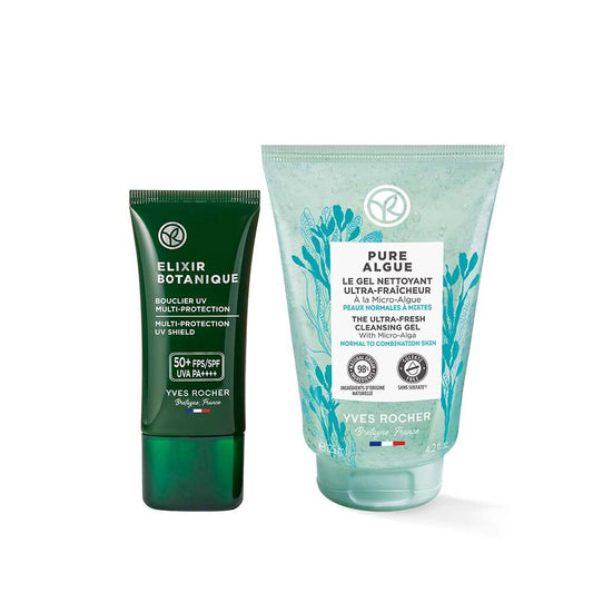Kuru Skincare Set for Dry Skin - Anti-Aging Moisturizing Face Wash & SPF 50 Cream