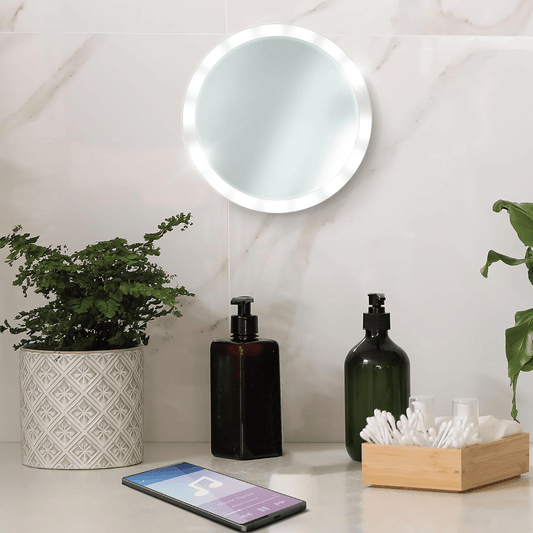 Brookstone LED Shower Mirror Wireless Speaker