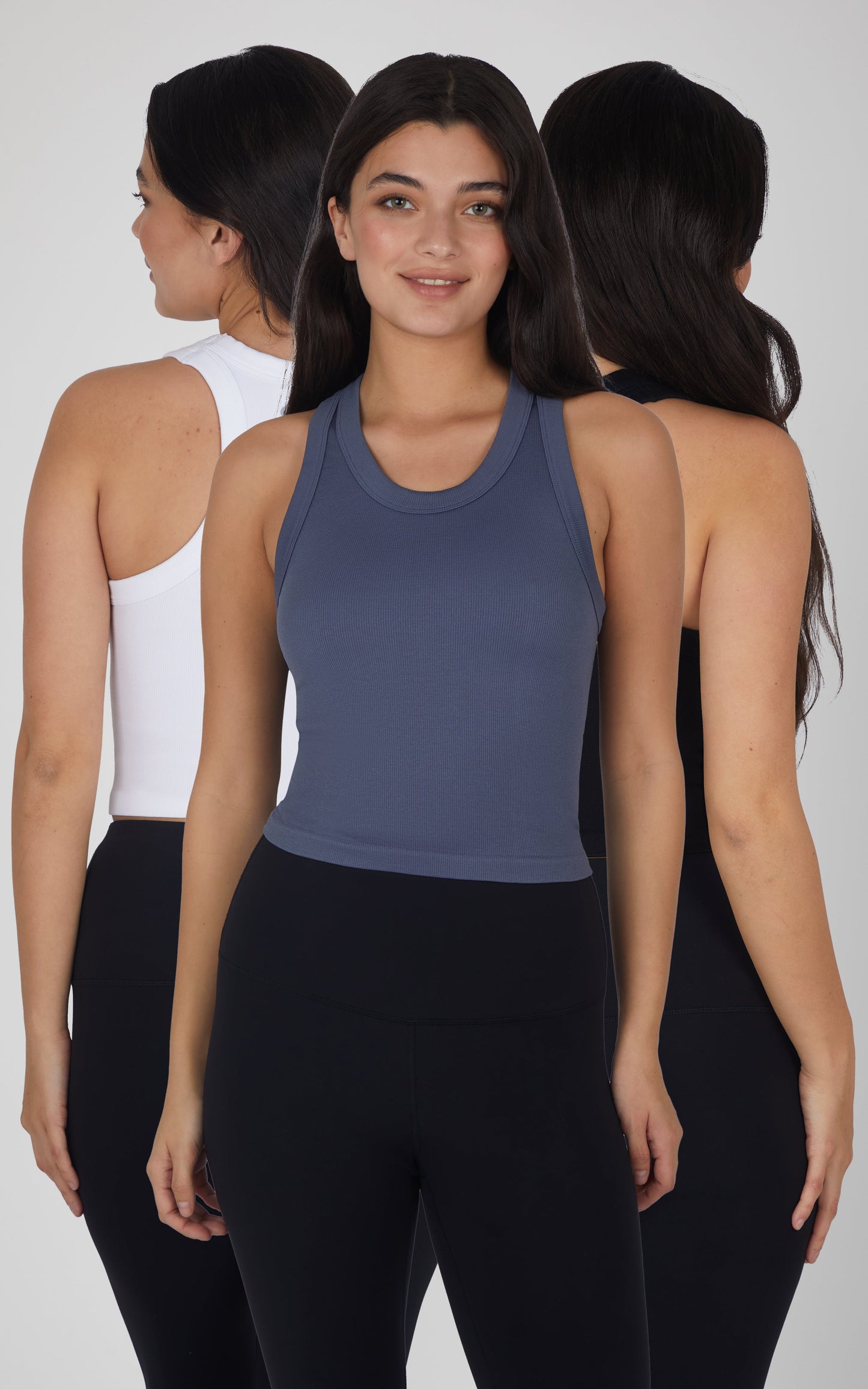 3 PK Ribbed Racerback Tank - Our Stone Story