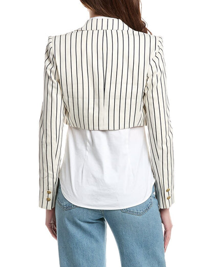 VIBS-VINTAGE WHT/BLK PIN STRIP-
