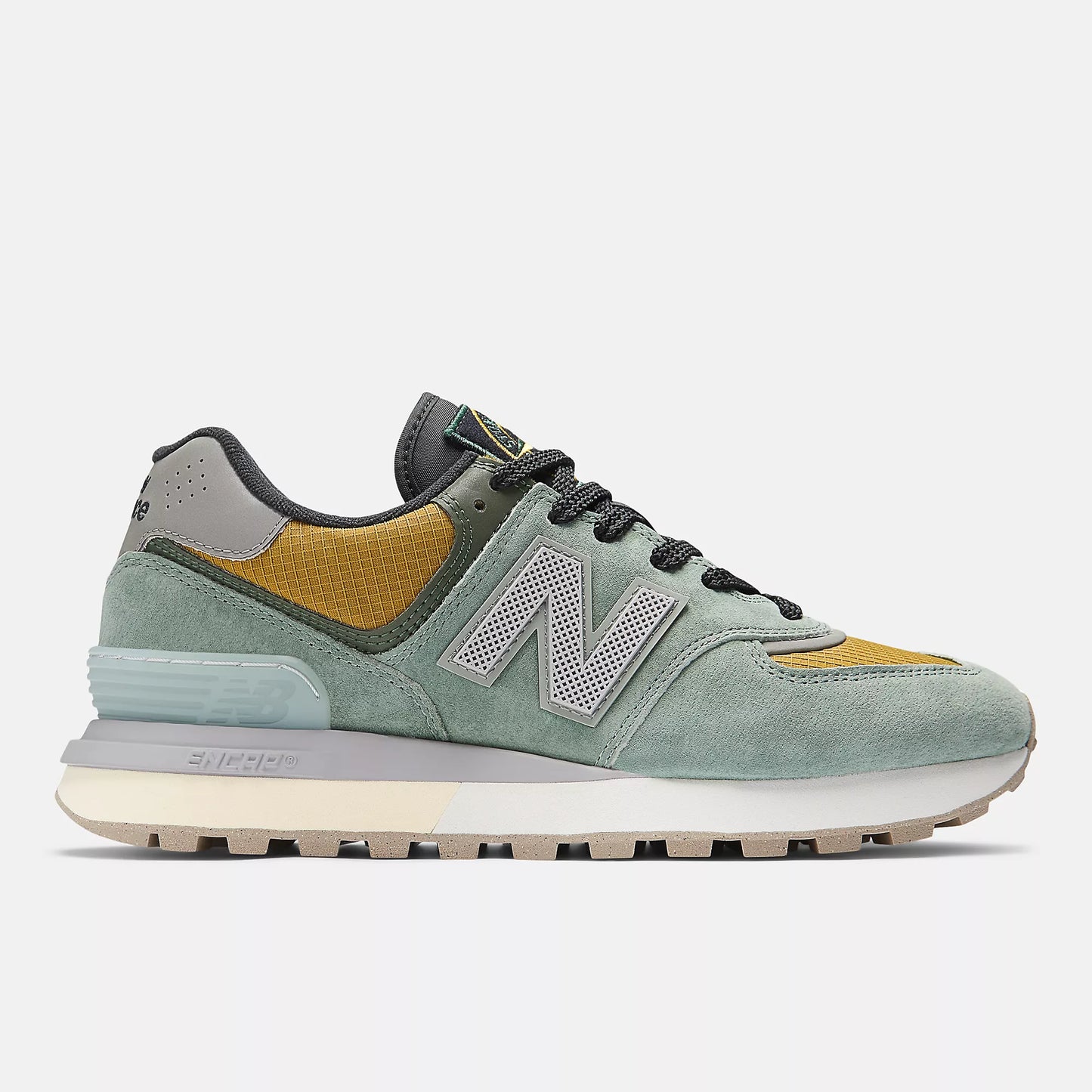 New Balance Mens Stone Island X 574 Legacy Light Green
