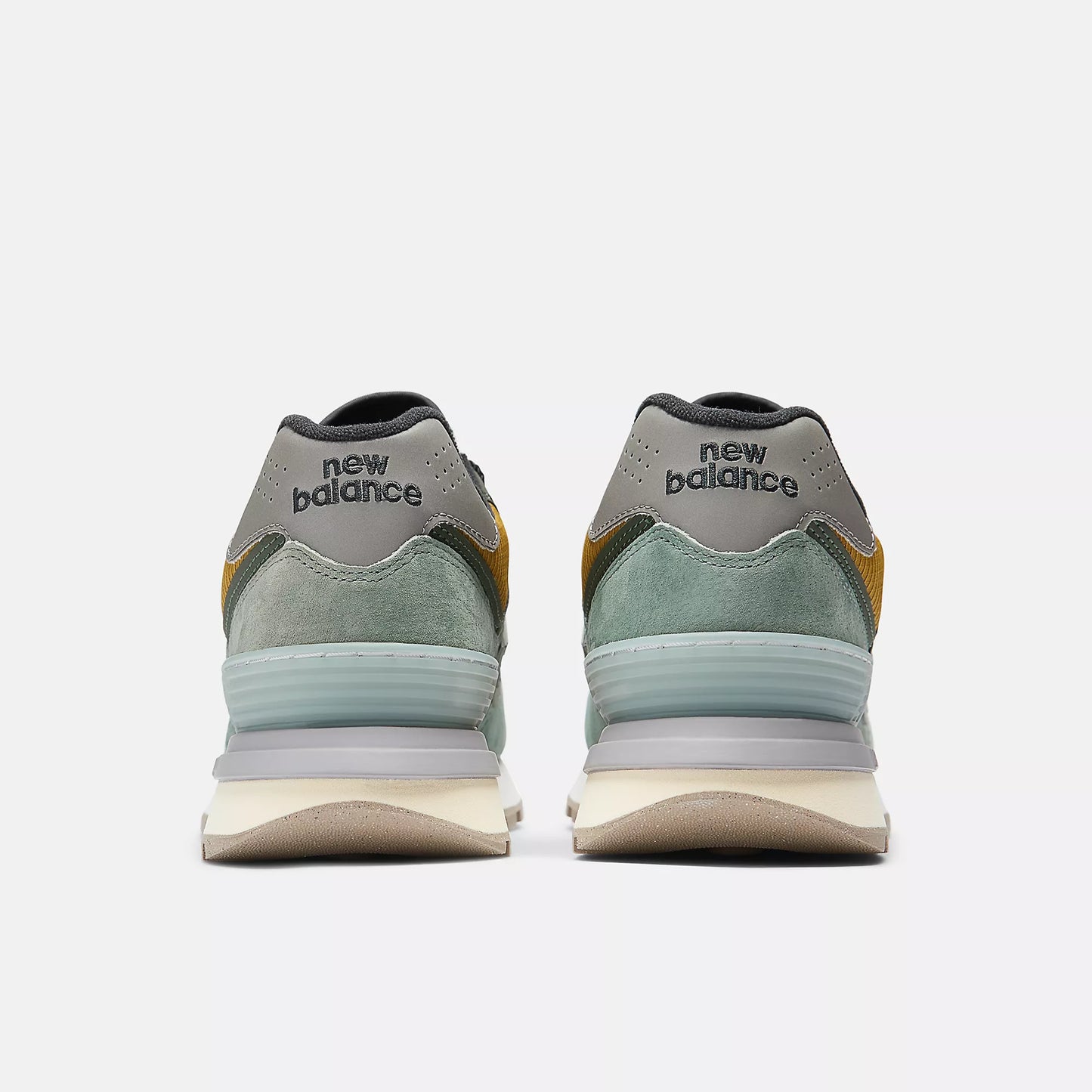New Balance Mens Stone Island X 574 Legacy Light Green
