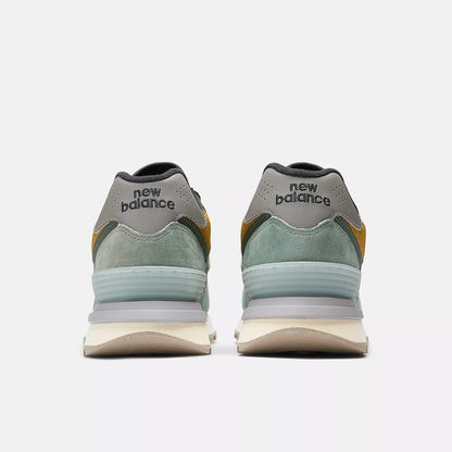 New Balance Mens Stone Island X 574 Legacy Light Green