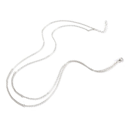 Silvertone Layered Necklace