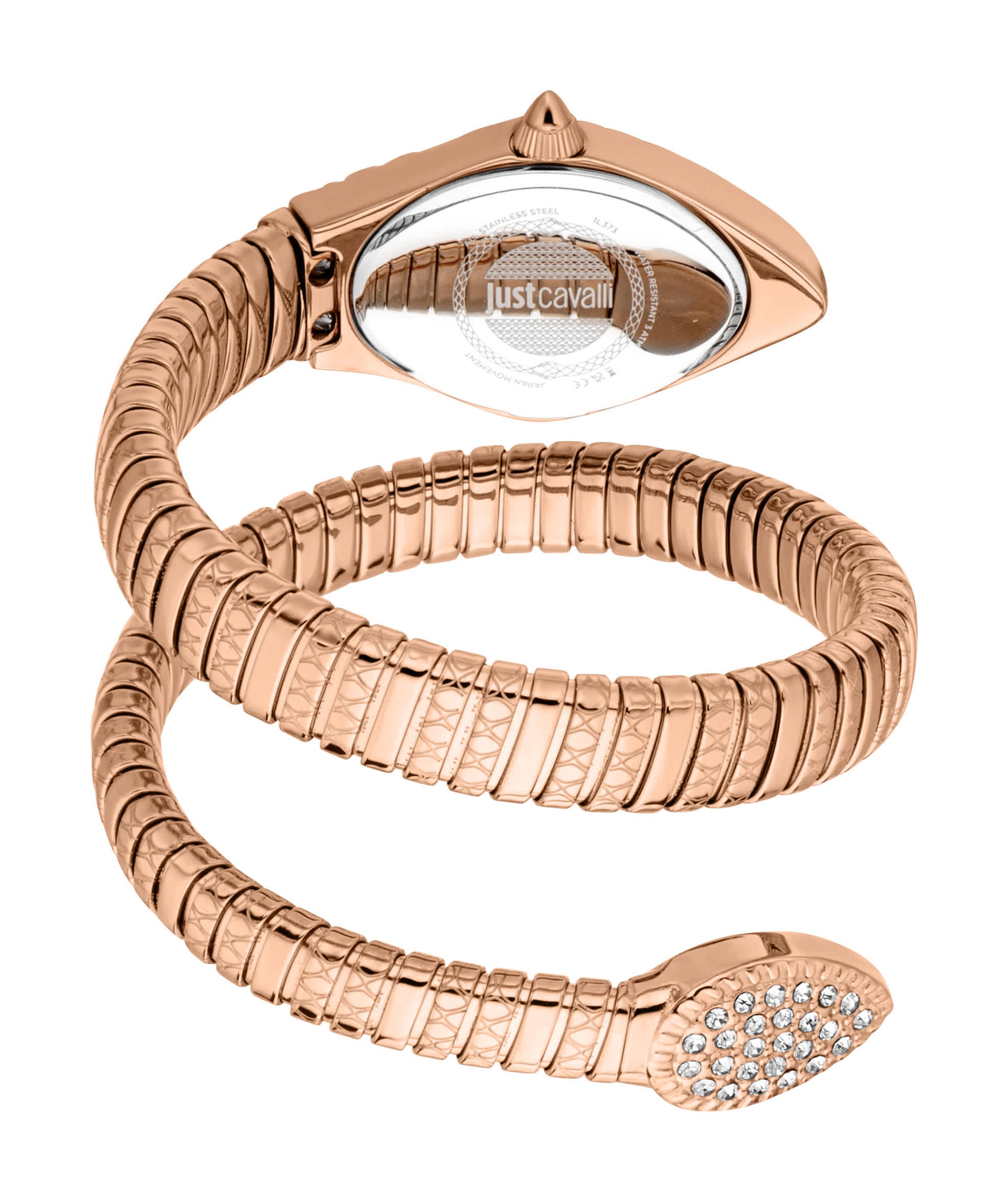 Just CAVALLI Women Watch, Rose Gold Color Case, Silver Dial, Rose Gold Color Metal Bracelet, 2 Hands, 3 Atm-5