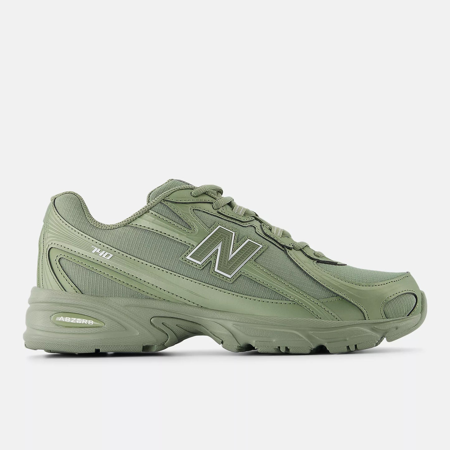 New Balance Mens 740 Dark Olivine Khaki