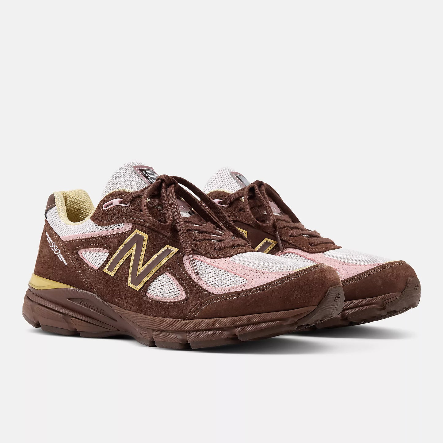 New Balance Mens 990V4 Miusa Pumpernickel Pink Chalk
