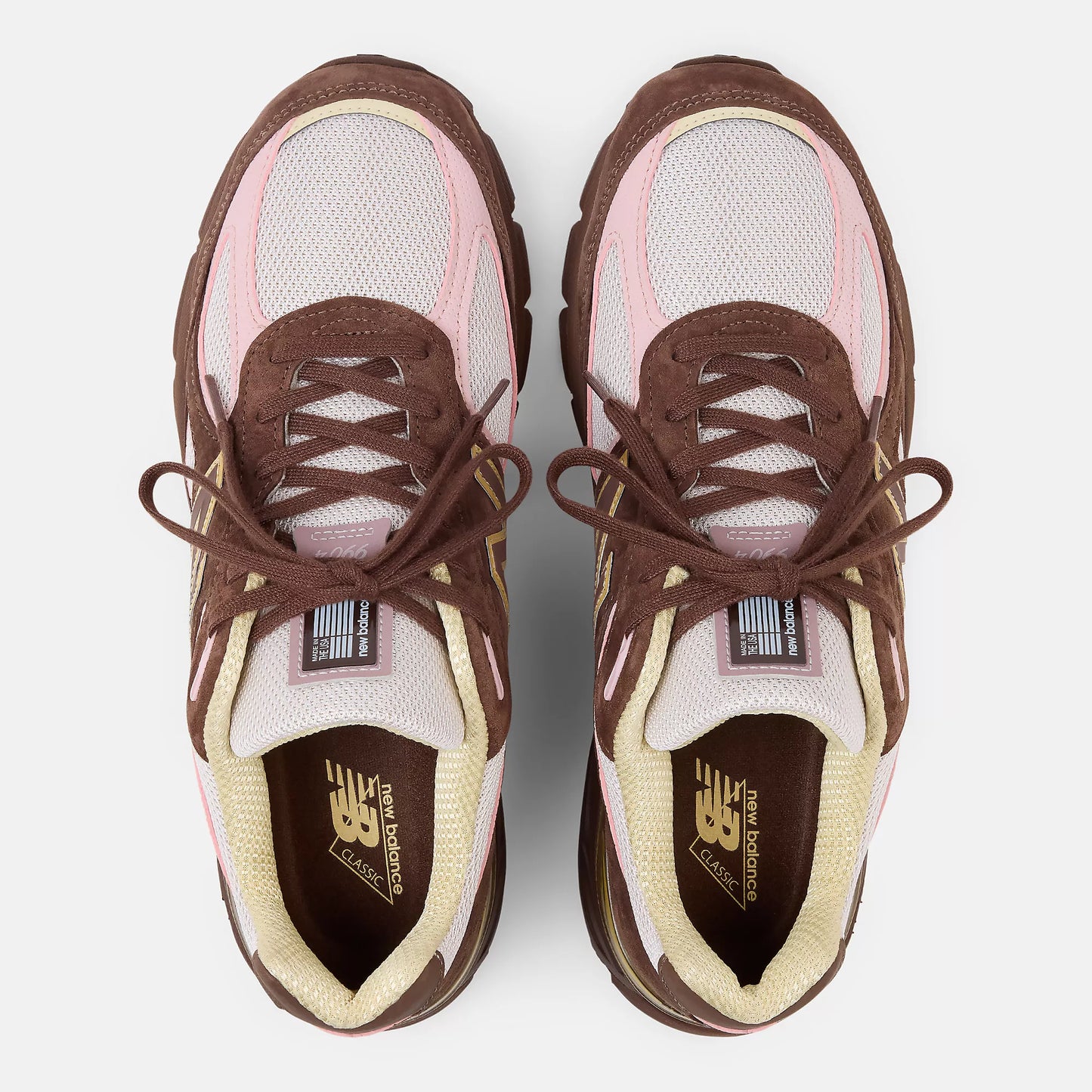 New Balance Mens 990V4 Miusa Pumpernickel Pink Chalk