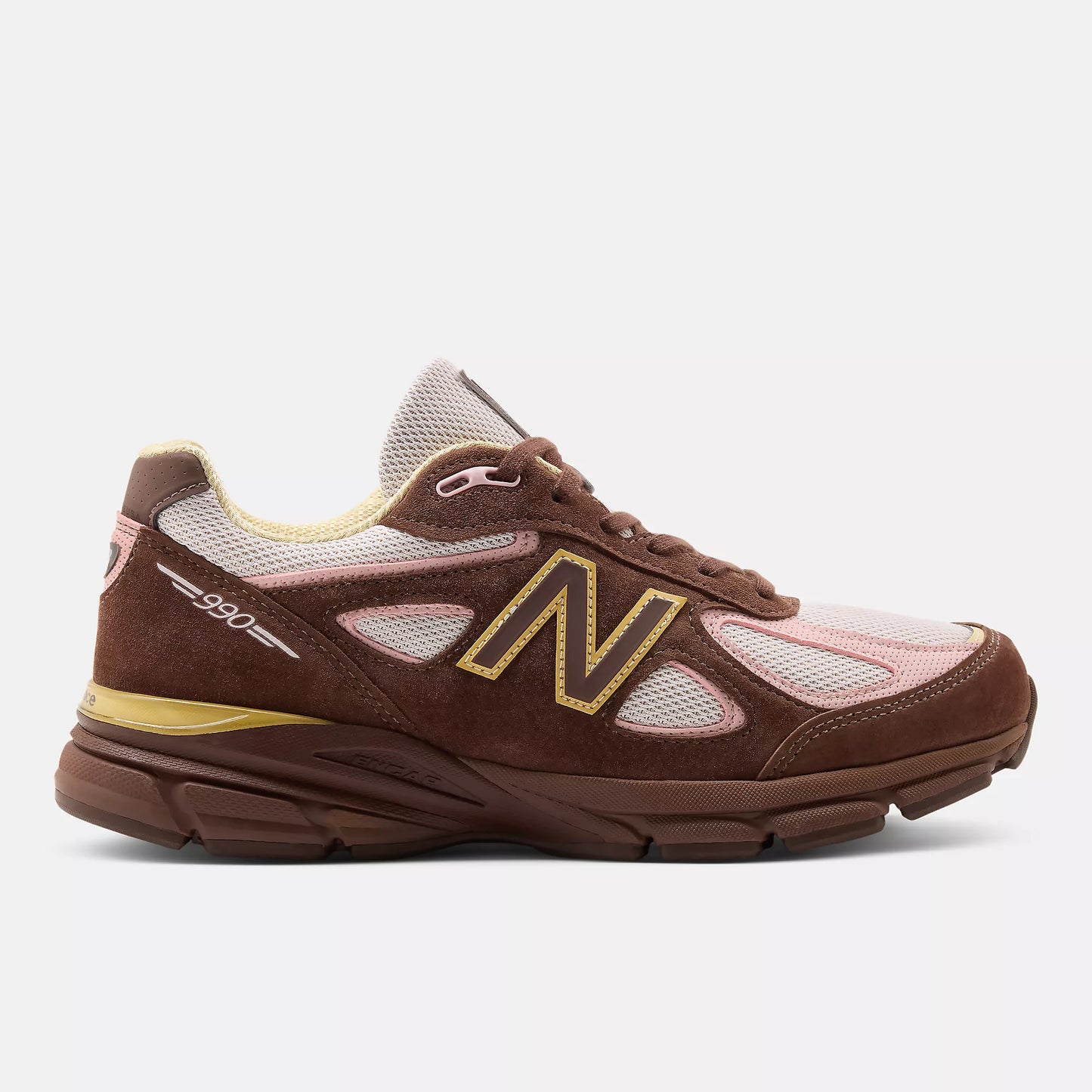 New Balance Mens 990V4 Miusa Pumpernickel Pink Chalk