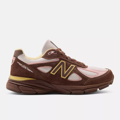 New Balance Mens 990V4 Miusa Pumpernickel Pink Chalk