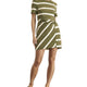 FRNCW-FERN/CREAM WIDE STRIPE