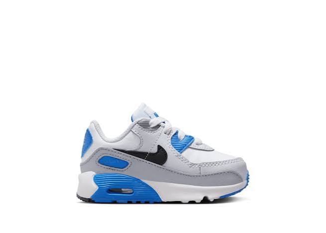 Nike Air Max 90 LTR Toddlers' (TD) Sneakers — White/Photo Blue Leather Low-Top