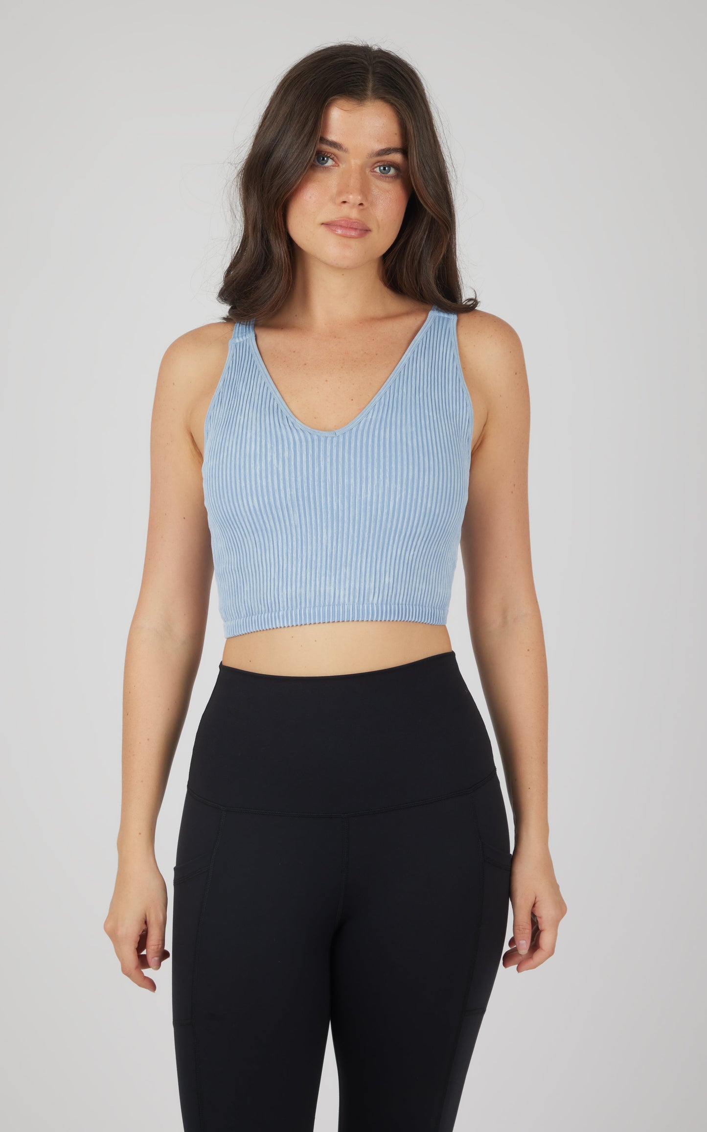 2 PK Stone Wash V-Neck Tank - Our Stone Story