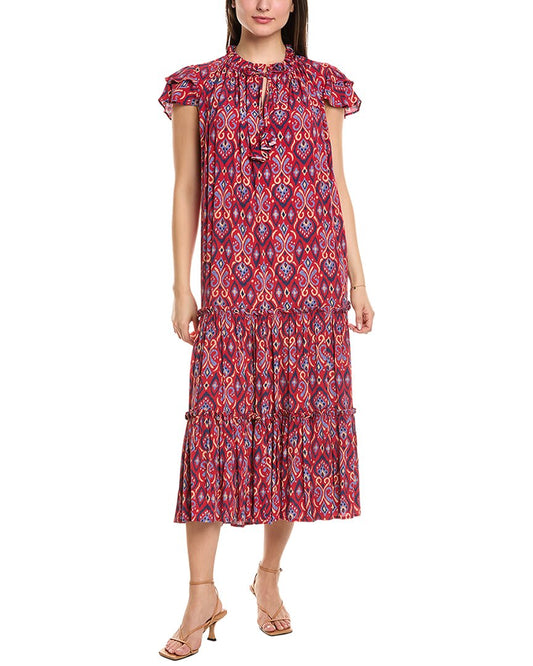 RED IKAT PRINT-