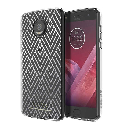 Incipio Design Series Classic Case for Motorola Moto Z2 Play Smartphone - Silver Prism