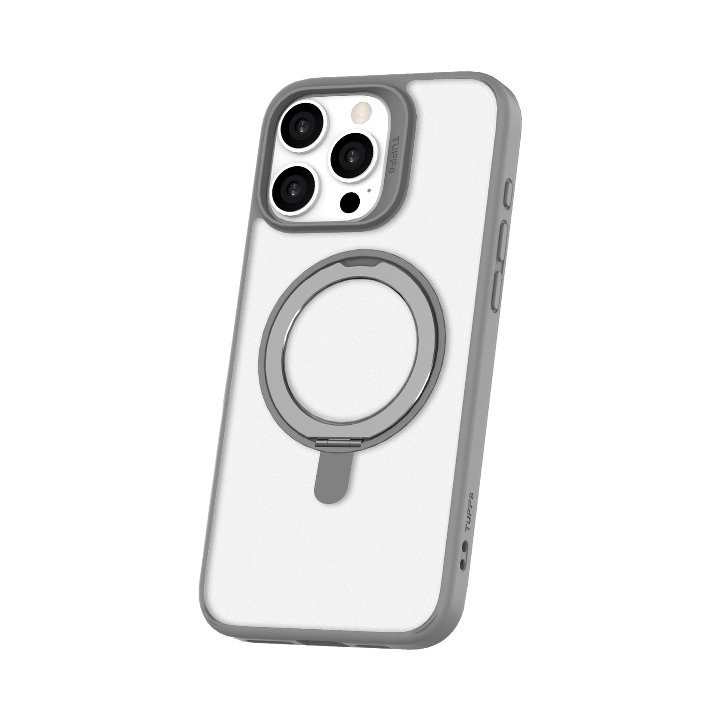 Lbt Tuff8 Mag Glide360 Rugged 8 Foot Military Drop-Tested Case with Rotatable Stand Compatible with Iphone 16 Pro Gray
