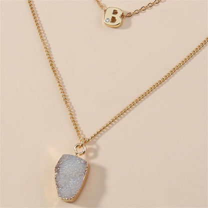 Crystal & Cubic Zirconia Layered Pendant Necklace Set