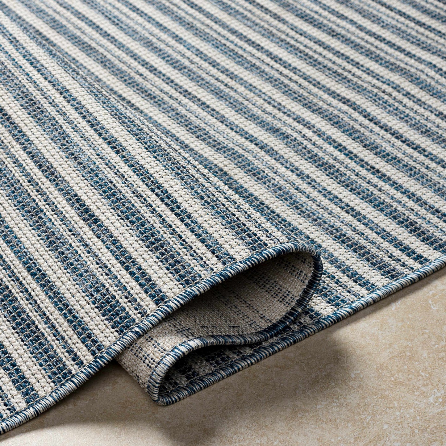 Greg Navy Outdoor Area Rug - Clearance