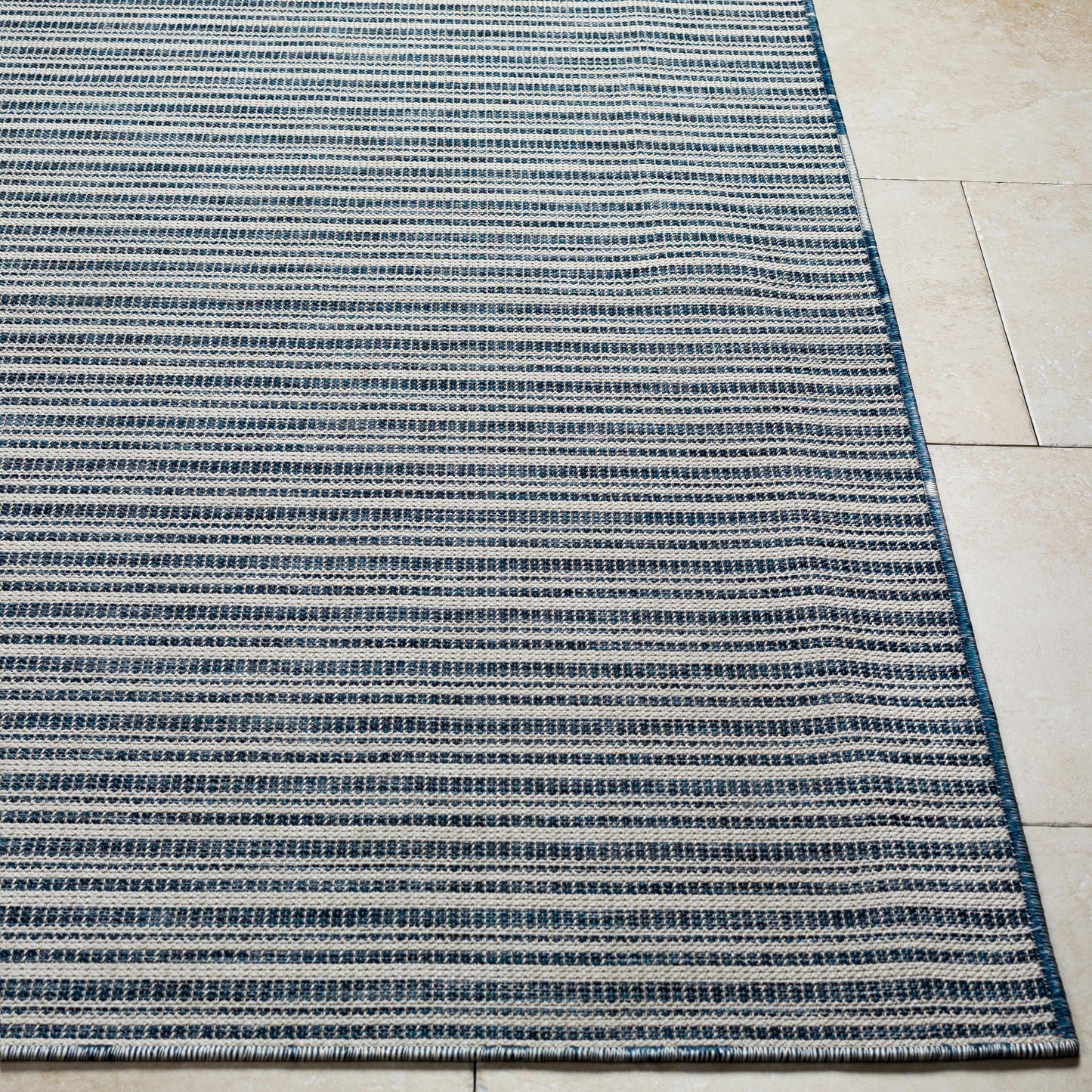 Greg Navy Outdoor Area Rug - Clearance