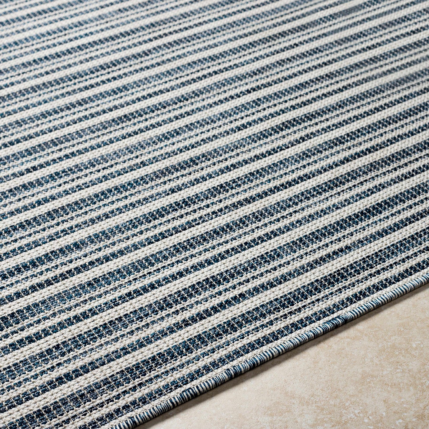 Greg Navy Outdoor Area Rug - Clearance