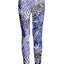 Blue and White Tropical Floral