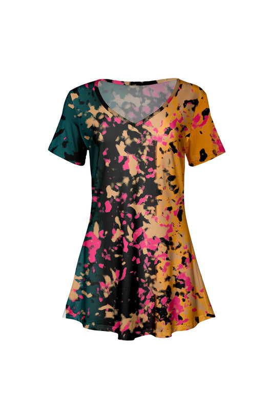 Teal & Orange Floral Mix-