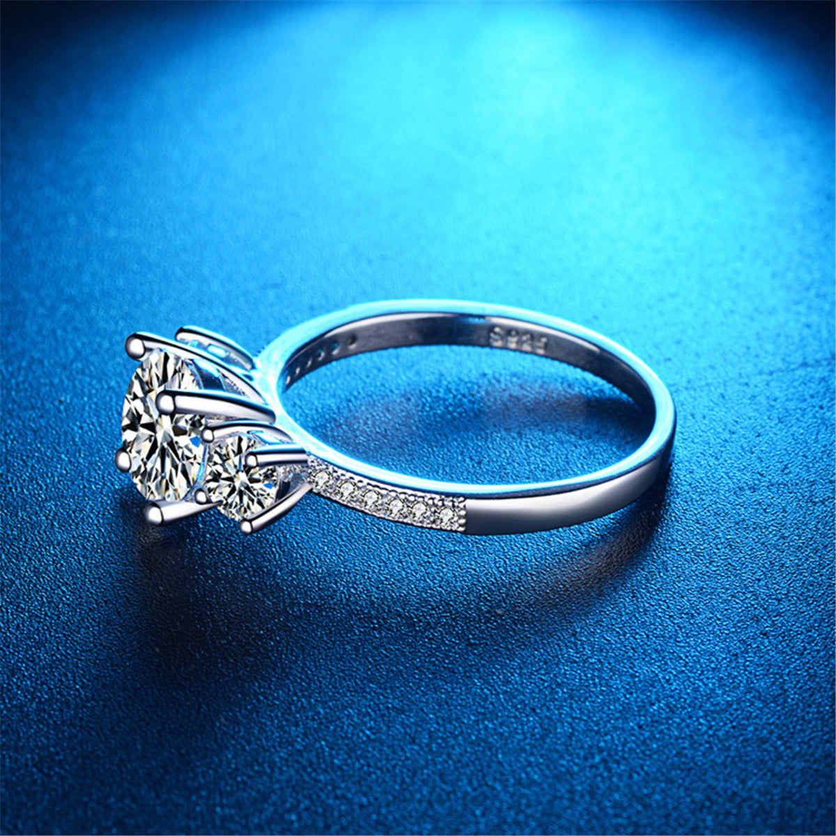 Crystal & Cubic Zirconia Round-Cut Ring-1