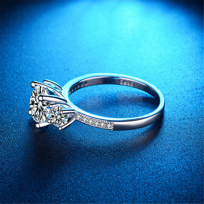 Crystal & Cubic Zirconia Round-Cut Ring-1
