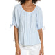 OFF WHITE/BLUE MINI STRIPE-JL-