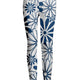 White Blue Oversized Floral