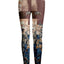 Mauve and Blue Abstract Floral