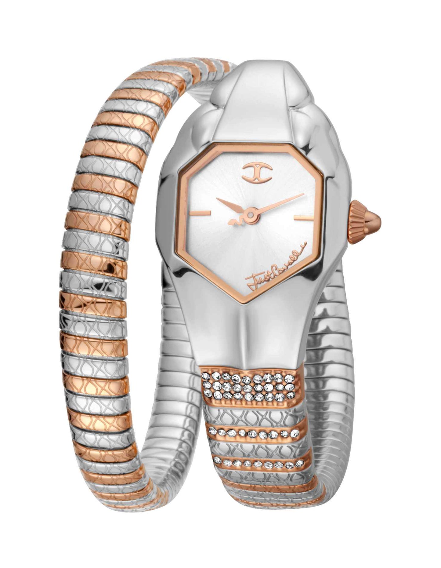 Just Cavalli Women's Just Glam EVO 2 Silver Dial Stainless Steel Bracelet Watch-6