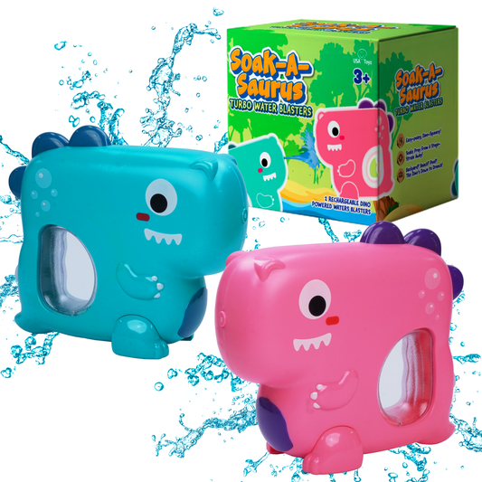 Blue and pink water blaster-