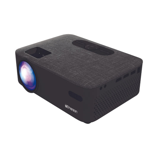 Emerson Portable Projector with Portable Screen and Carry Case - Black
