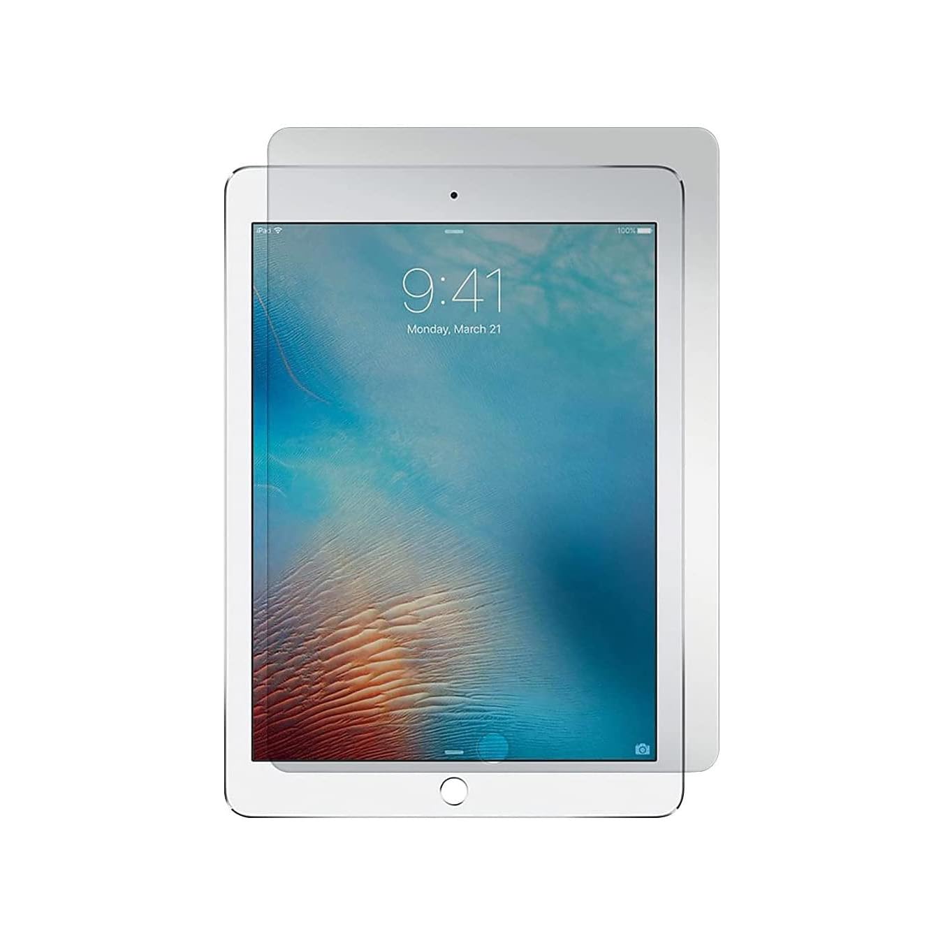 Gadget Guard Gegeap000017 Black Ice Edition Glass Screen Protector for 9.7-Inch Ipad Pro Air/Air2