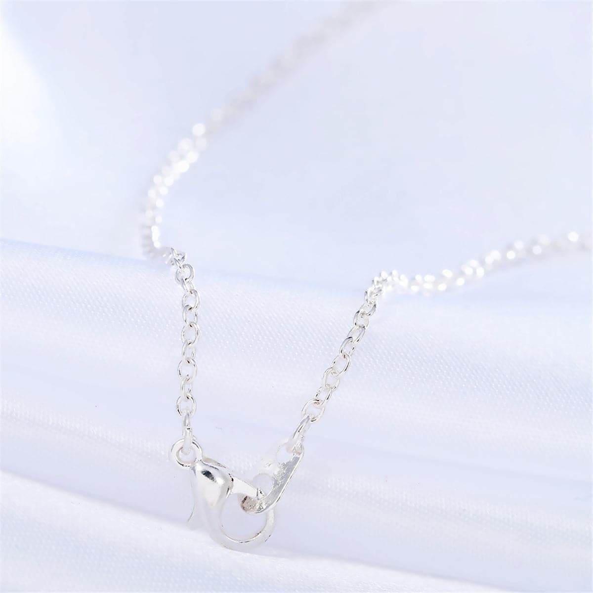 Silvertone Horse Pendant Necklace