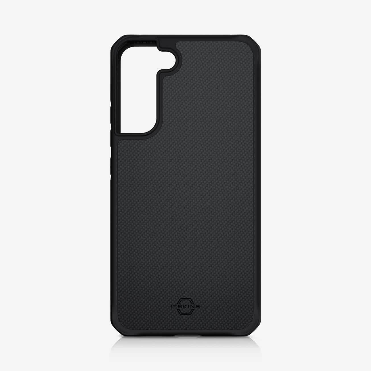 Itskins Hybrid Ballistic Protective Phone Case Compatible with Galaxy S22+ 5g, Slim Hybrid Case, Anti-Slip, Heavy Duty Shockproof Cover, Military Phone Case | Black