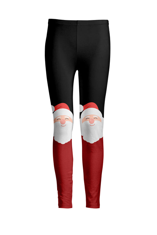 Black & Red Santa Legs Holiday Print-