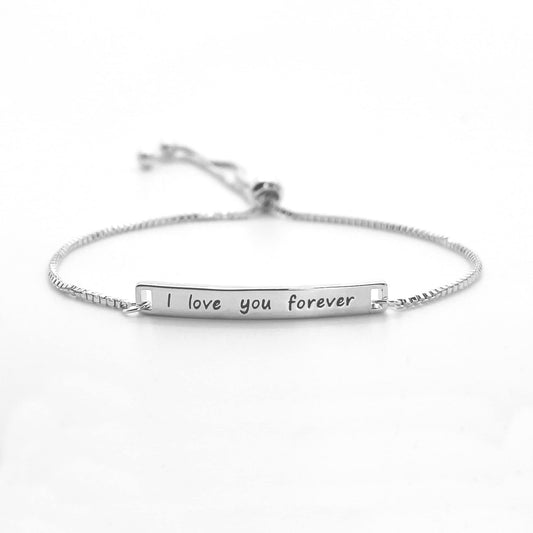 I Love You Forever Adjustable Bracelet