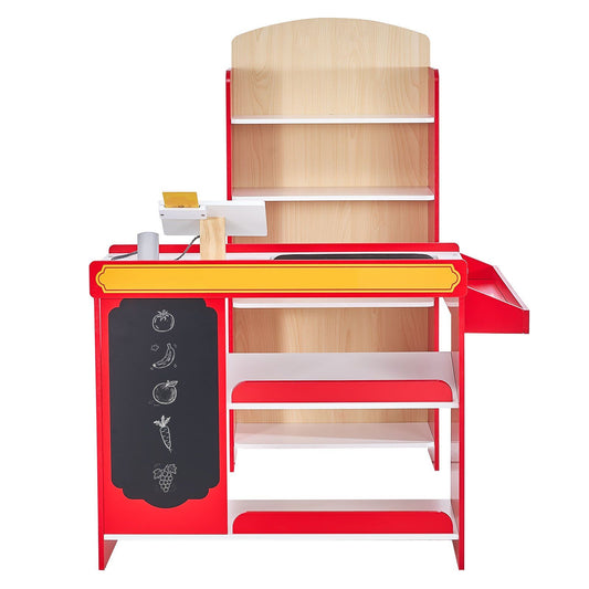 VEVOR Kids Grocery Store Playset Supermarket Play Toy Set with Cash Register - Multicolor